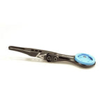 Black anodized K-Edge Wahoo integrated handlebar system mount, CNC machined bike component for seamless device attachment.