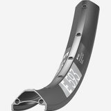 DT Swiss E 593 MTB rim with Presta valve holes, tubeless-compatible enduro mountain bike component, durable and lightweight.
