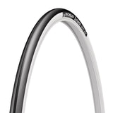 Michelin Dynamic Sport wire bead road cycling tire displayed with tread pattern and sidewall details for durability and performance.