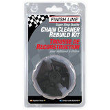 Finish Line rebuild kit for post-2004 Pro Chain Cleaner, includes brushes and scrubber pads for bike maintenance.