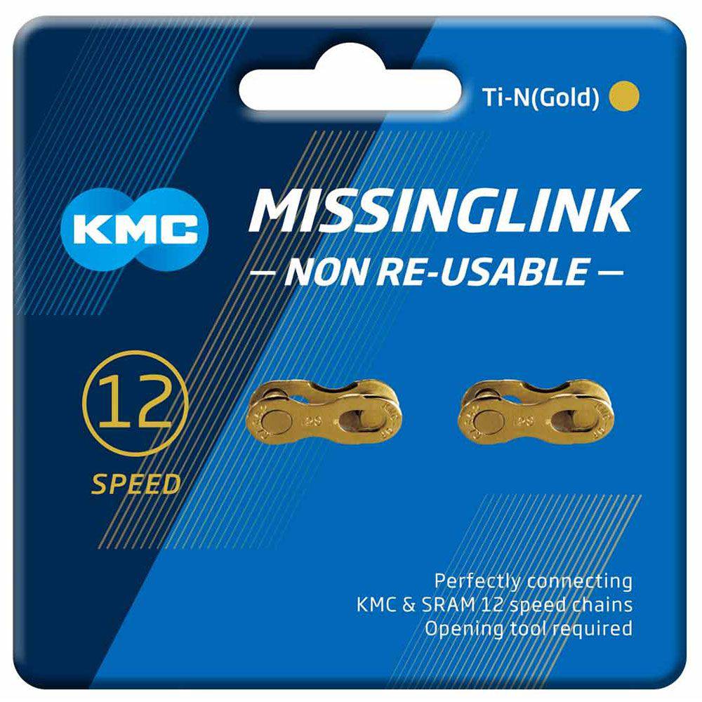 Kmc Missinglink 12X Gold 2 Pr (Non Reusable) Spares & Accessories | Swinnerton Cycles