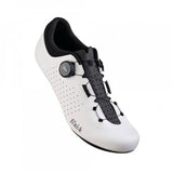Fizik Vento Omna road cycling shoes with BOA Fit System, black and white, featuring sleek design and secure closure for performance riding.