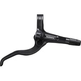 Shimano Acera BL-MT401 right-hand hydraulic brake lever in black with adjustable reach, mounted on bicycle handlebar.