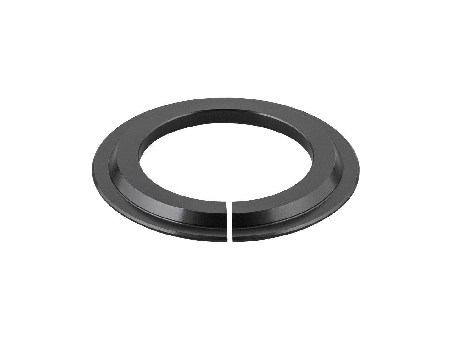 Trek Rail 29 headset reducer crown adapter in silver, fits 1.8" to 1.5" headsets, bike components accessory