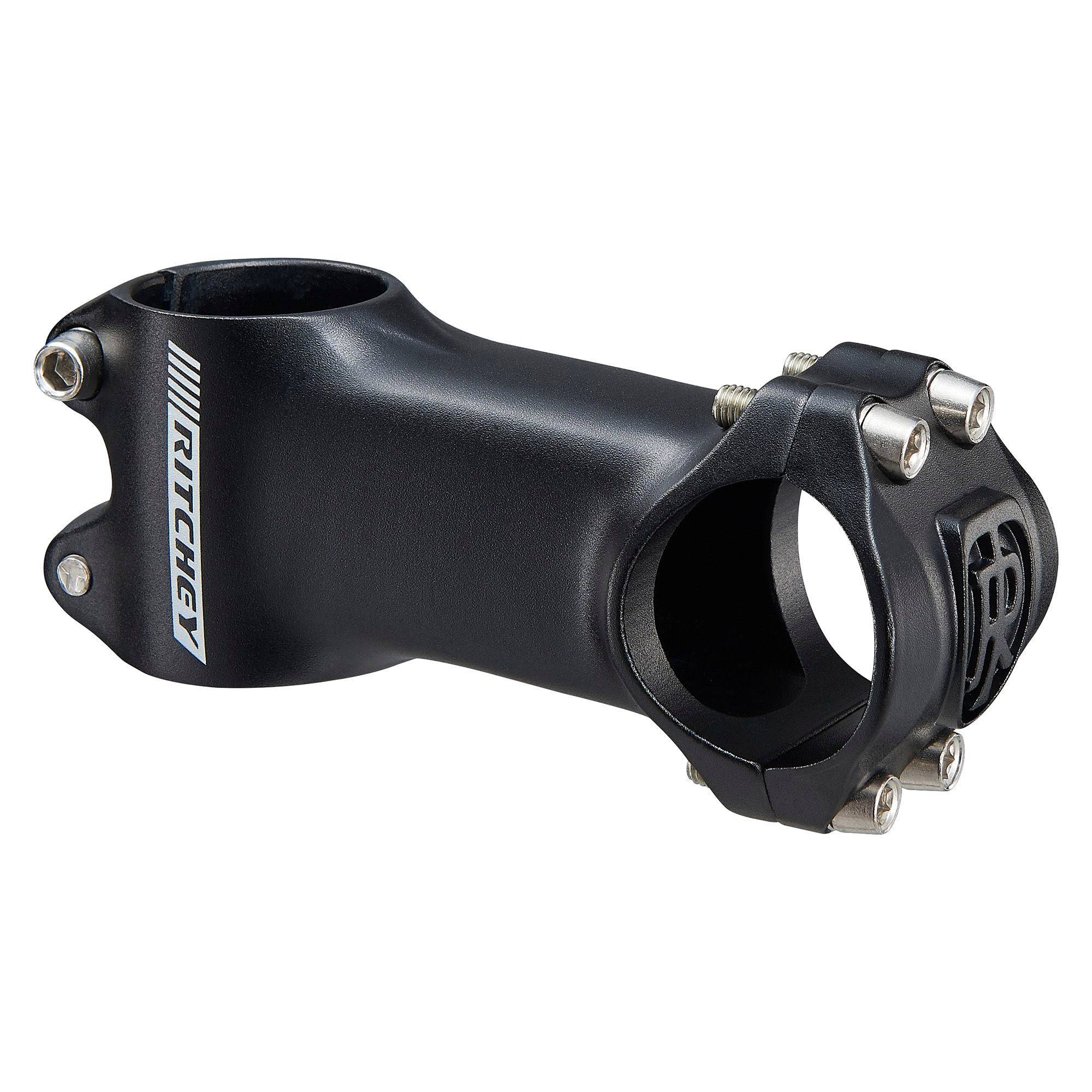 Ritchey RL1 4-Axis bike stem with 42mm faceplate and 6/84° rise, showing the sleek black component for bicycle handlebars.