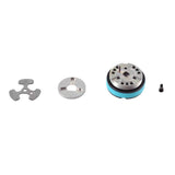 Fox Shock Float DPS remote digressive piston valving assembly for 2019 rear shock upgrade, displaying detailed component parts.