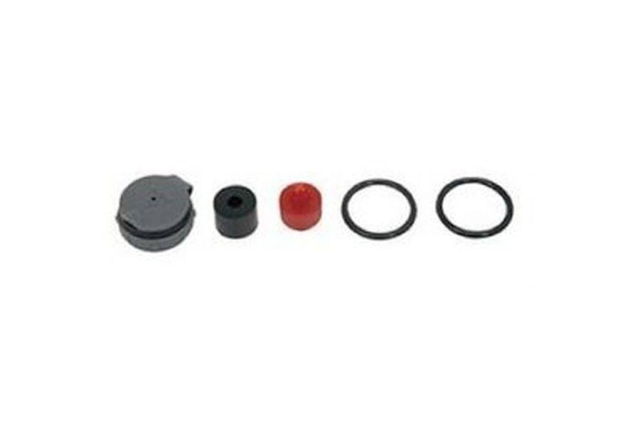 Topeak rebuild kit for mountain bike DA and DA-G pumps, black repair parts for pump maintenance and repair.