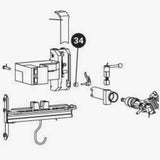 Park Tool PRS-33 brake wedge replacement for workshop brake maintenance, shown with the tool and brake components.