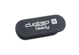 Black Bontrager DuoTrap S cover for Trek Domane carbon road bike frame, designed to protect the DuoTrap S sensor on the framestay.