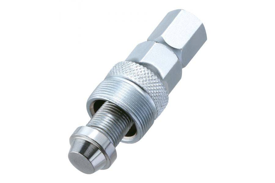 Silver Topeak universal crank puller tool for bikes, durable workshop tool for removing bike crank arms easily and efficiently.