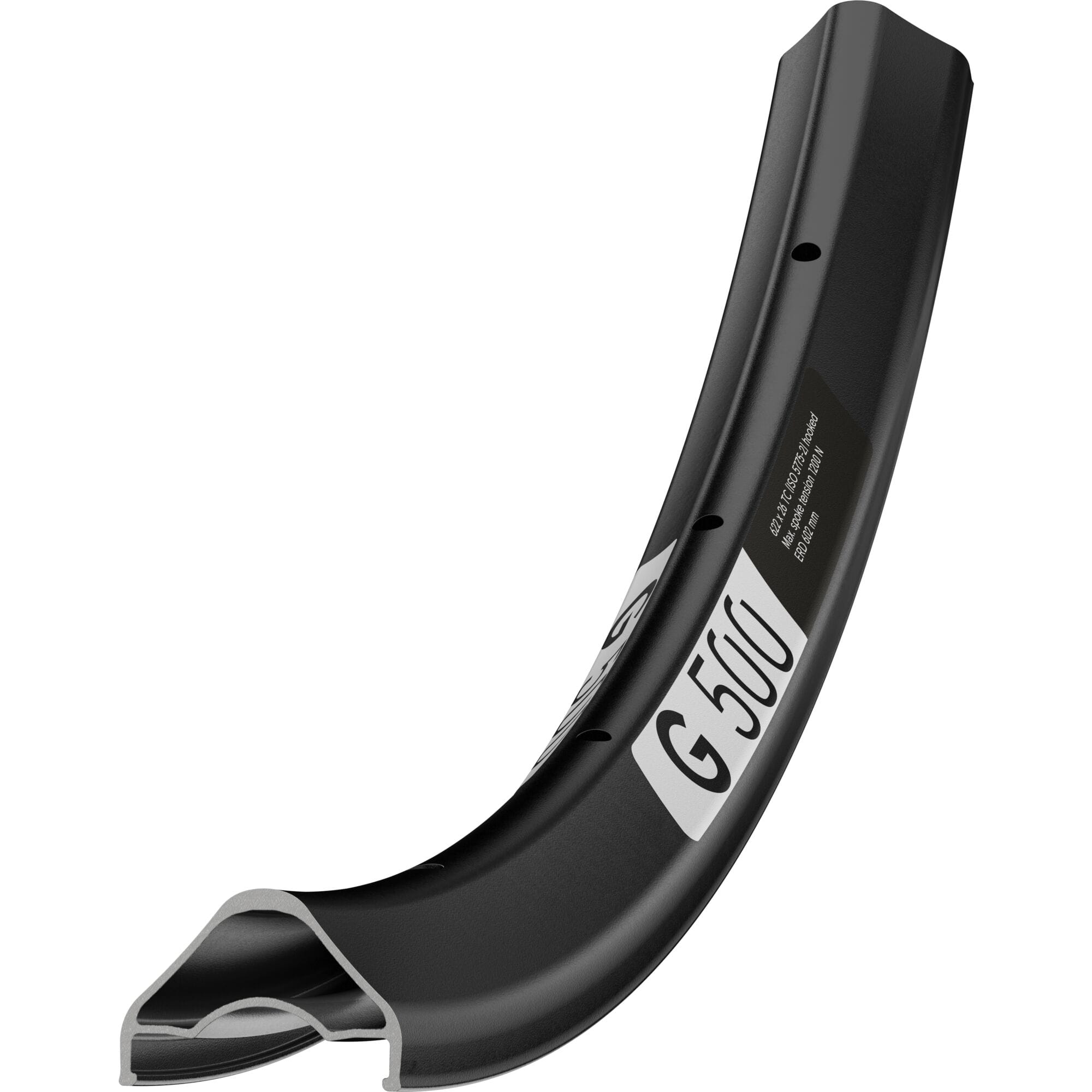 DT Swiss G 500 DB 24 hole Presta-drilled disc brake black - 29" / 700c