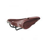 Brooks B17 Narrow Carved Bike Saddle with pressure-relieving cut-out, designed for comfortable cycling.