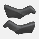Pair of Shimano Ultegra ST-R8170 genuine bracket covers for shifter protection, shown in close-up with black finish.