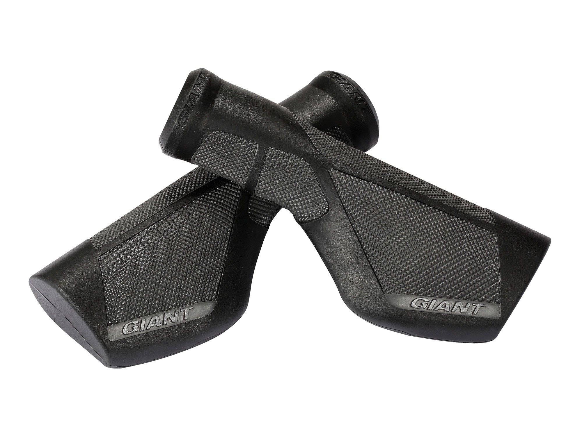 Giant Ergo Max ergonomic triple-density bike handlebar grips showing textured black rubber surface with branding details