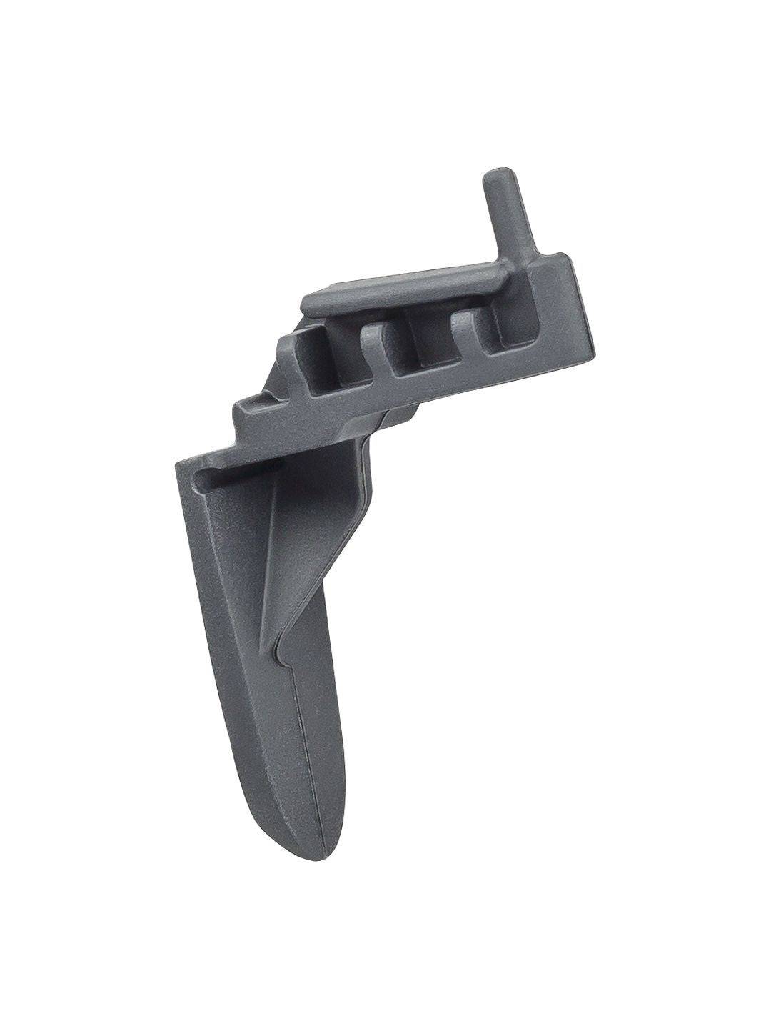 Black Trek Madone SLR seatpost tail plug, aerodynamic bike component, designed to fit Trek road bikes.