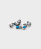 Galfer disc bolts for brake disc fastening, showcasing durable metal components designed for reliable motorcycle brake performance.