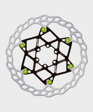 Galfer Wave floating disc rotor for mountain bike 6-bolt brake system, featuring high-performance metal construction and vented design.