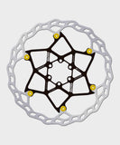 Galfer Wave floating disc brake rotor for mountain bike with 6-bolt mounting, high-performance MTB cycling component.