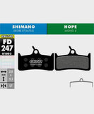 Galfer Standard bike disc brake pads showing metal backing and friction surfaces, designed for reliable and quiet braking.