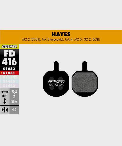 Galfer standard bike disc brake pads for reliable, quiet, and durable braking performance with metal components.