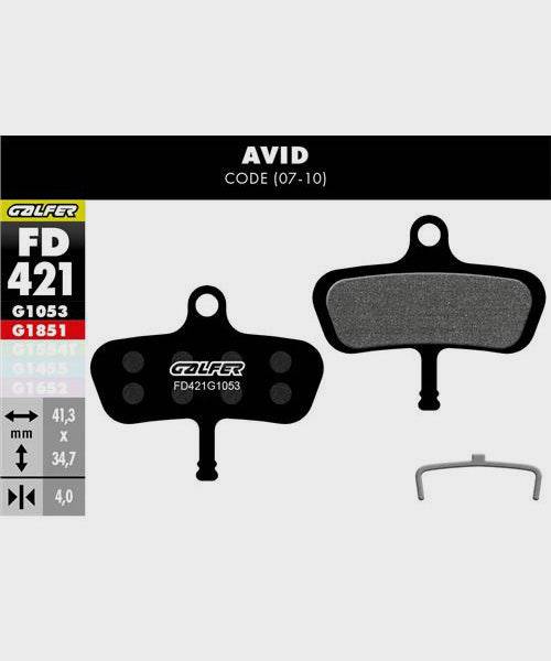 Galfer standard bike disc brake pads, reliable and durable components for quiet, effective braking performance on mountain and road bikes.