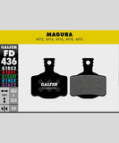 Galfer Pro Bike Disc Brake Pads for downhill and enduro racing, showing high-performance brake component with metal backing plates