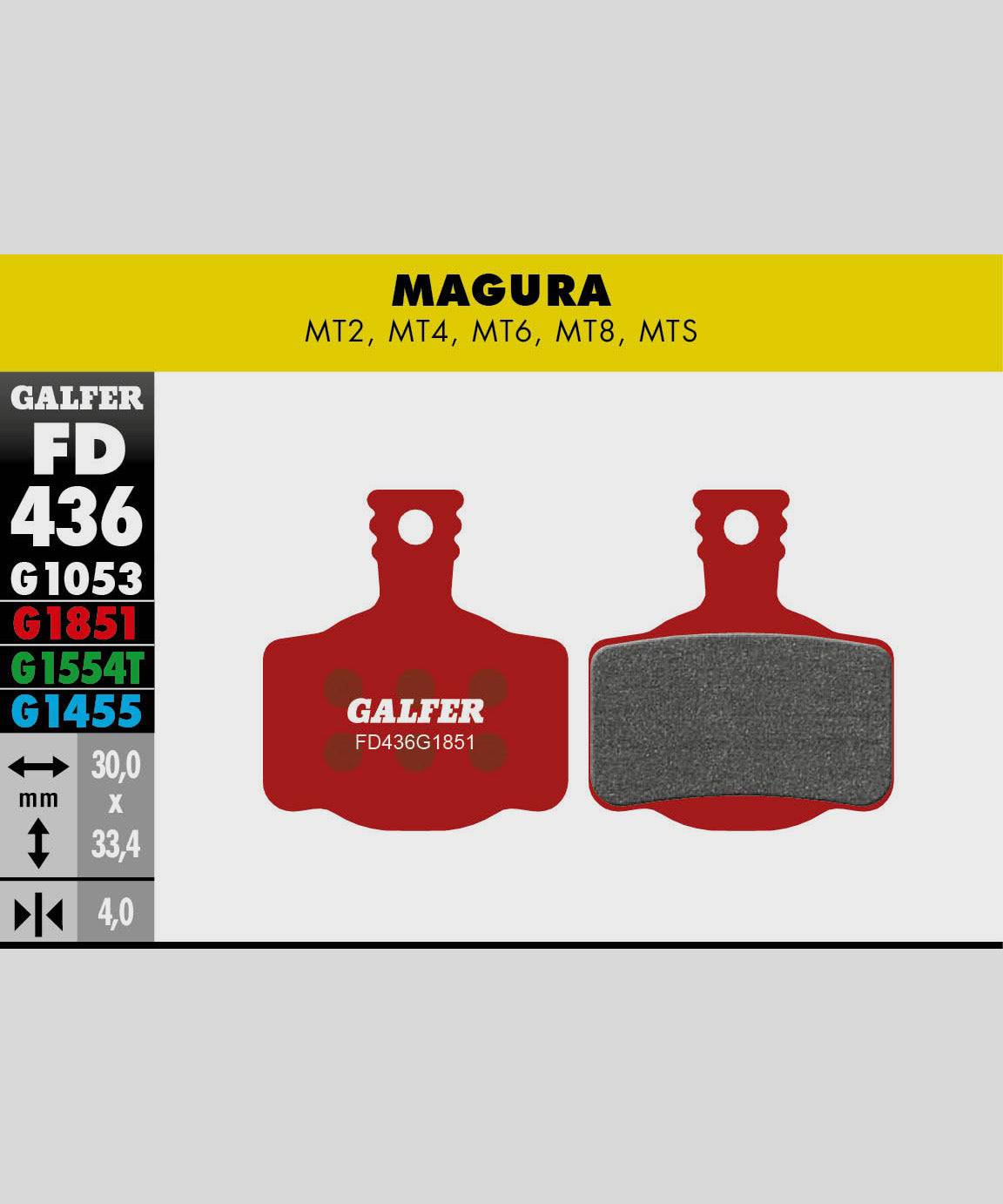Galfer Advanced Bike Disc Brake Pads for trail, enduro, and e-MTB bikes, featuring high-performance components for reliable stopping power.