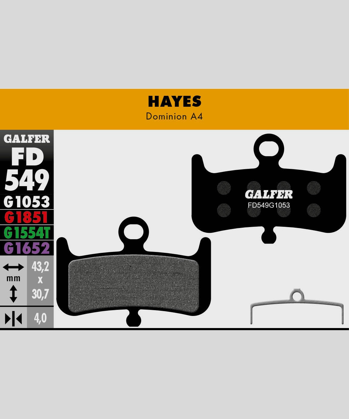 Galfer Pro Bike Disc Brake Pad