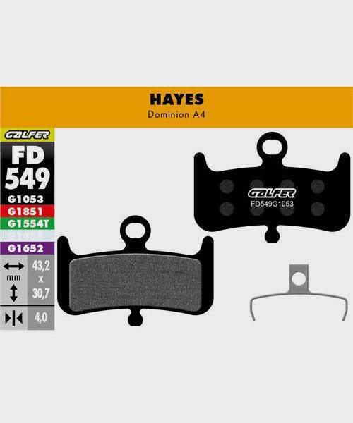 Galfer standard bike disc brake pads showing the durable, quiet brake components designed for reliable cycling performance.