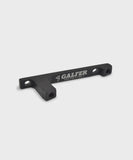 Galfer bike radial caliper adapter for postmount frames, compatible with brake upgrades, shown in black with mounting features.