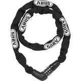 ABUS 5805C/110 BK Steel-O-Chain bike chain lock with durable number reels, black heavy-duty security accessory for bicycles.