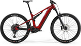 Merida eOne-Forty 675 2024 electric mountain bike with SRAM Eagle SX drivetrain and disc brakes, shown from side view.