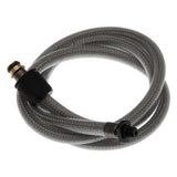 Blackburn Airtower Shop Pump Hose, a durable and flexible bike pump accessory, shown in a coiled black rubber design.