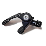Thomson universal remote lever for dropper seatposts, ergonomic bike component, durable control for smooth saddle adjustments.