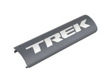 Trek Domane+ HP bicycle battery cover in solid charcoal silver, a protective component accessory for Trek electric bikes.