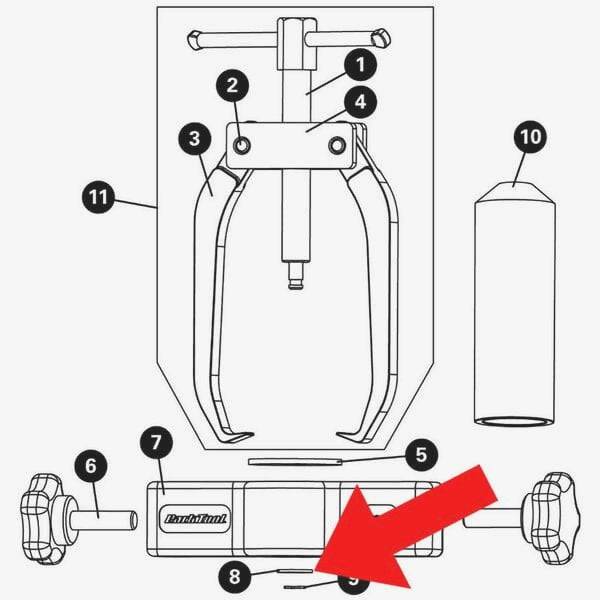 Park Tool 132S No 8 washer replacement for CBP-3 workshop tool, used for bike maintenance and repair.