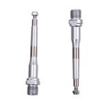 HT Components bike replacement axles showing durable metal construction and precise threading for transmission spares.