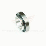 Wheels Manufacturing BB90 angular contact bearing for Trek 22mm cranksets, close-up of the bearing in black and silver.