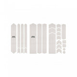 All Mountain Style clear frame guard for e-bike, scratch protection kit with transparent protective film on bike frame.