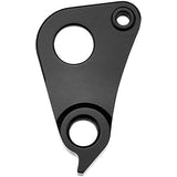 M Part aluminum gear hanger for specialized bike frame replacement, showing the sleek, durable component attached to a bike frame.