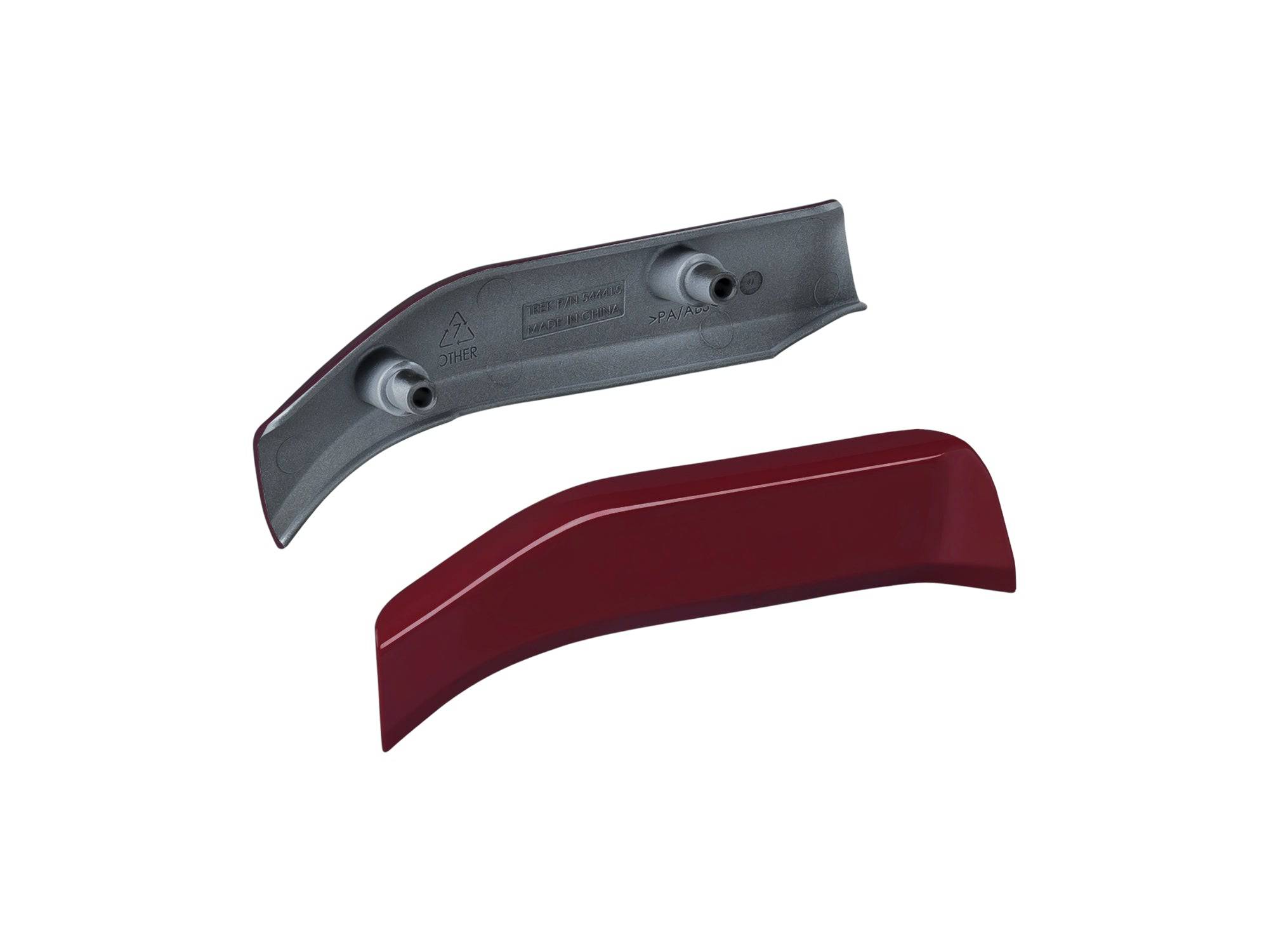Trek Powerfly 27.5+ top motor cover, spare part for 2018 HT, FS, and LT models, shown on a bicycle component.