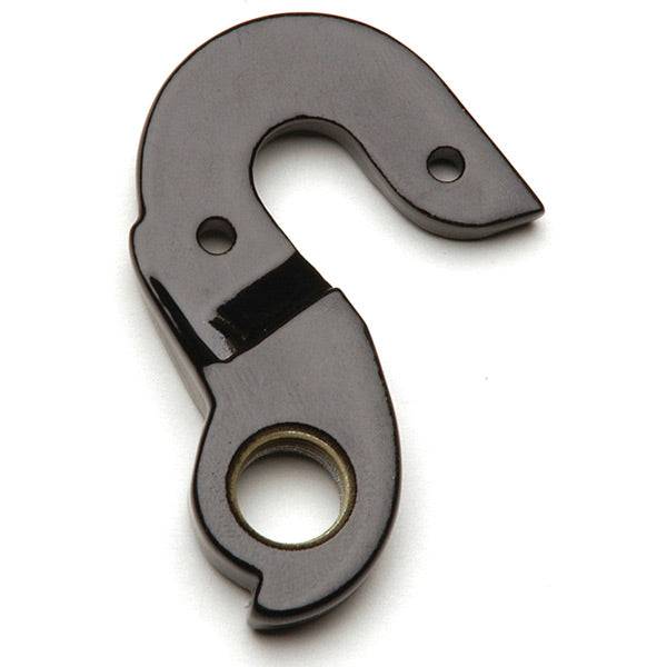 Wheels Manufacturing CNC machined aluminum derailleur hanger dropout, replaceable bike component for precise gear shifting.