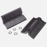 Park Tool clamp covers for 100-3X and 5X extreme range clamps, workshop replacement parts, shown on a workbench.