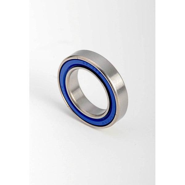 DT Swiss stainless steel bearing 6802 for wheel hubs, high-quality component for bicycle wheel assembly, visible in the image.