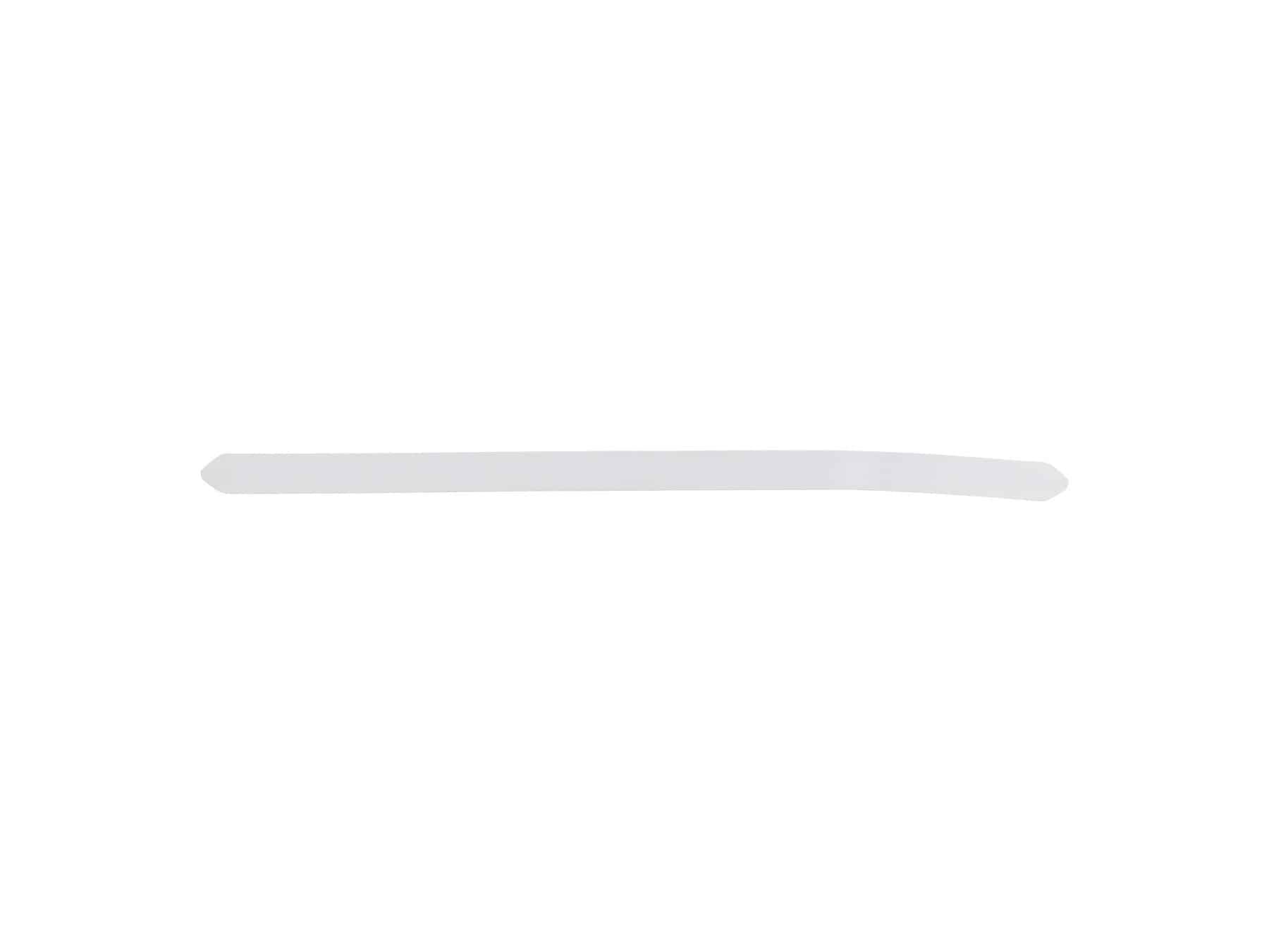 Trek P1 Road Bike Chainstay Protector in unpainted finish, designed to fit specific Trek bike models, protects chainstay from damage.