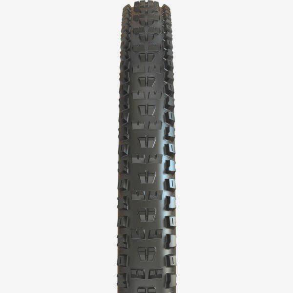 Maxxis High Roller 3 29x2.40 tubeless folding downhill mountain bike tyre with MaxxGrip and EXO+ protection, side view.