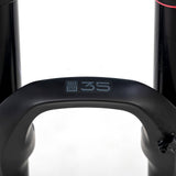 RockShox OE 35 Gold RL 27.5-inch MTB fork with 140mm travel, 37mm offset, boost hub, black suspension component