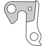 M Part gear hanger for bikes, durable derailleur hanger replacement, shown in the image with mounting details and product label.