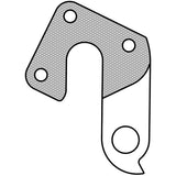 M Part Ghost derailleur gear hanger for Merida Felt bikes, durable replacement component, shown in black with detailed design.