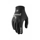 Fizik gloves with breathable fabric, perforated palms, and touchscreen compatibility, designed for comfortable cycling or outdoor activities.